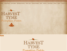 Tablet Screenshot of harvesttymefun.com